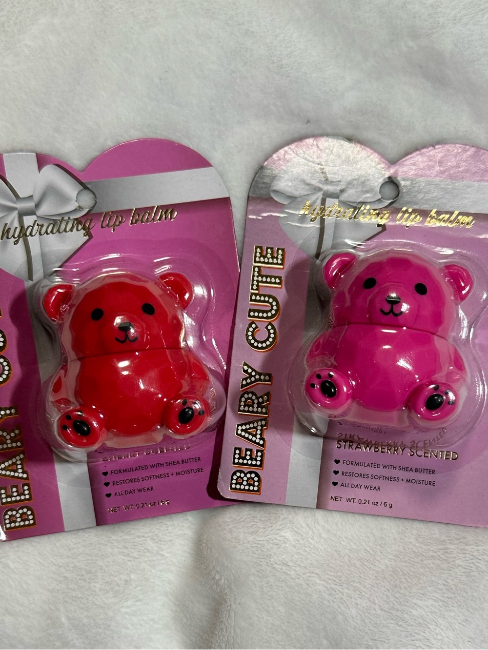 🧸 Beary Cute Hydrating Teddy Bear Lip Balm 2pc Set 🧸